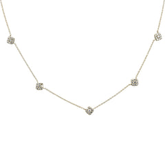DIAMOND CLOSEOUT!  .49ct G SI 14K Yellow Gold Diamond Square Shaped Pendant Necklace 16+2" Ext