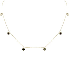 SPECIAL! .18ct G SI 14K Yellow Gold Blue Sapphire Gemstone Pendant Necklace 18" Long