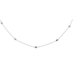 SPECIAL! .23ct G SI 14K White Gold Diamond Square Shaped Pendant Necklace 16" + 2" Extension