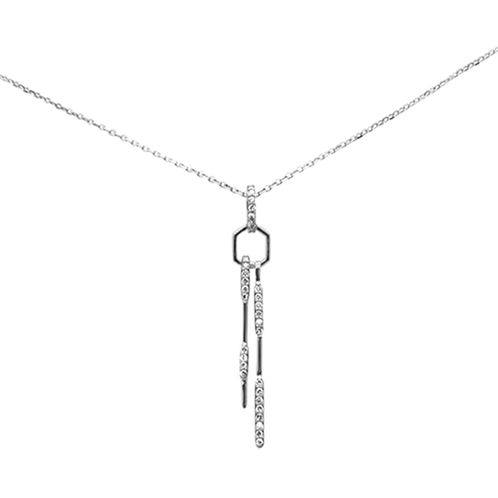 SPECIAL! .20ct G SI 14K White Gold Diamond Drop Pendant