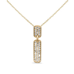 SPECIAL! .23ct G SI 14K Yellow Gold Diamond Drop Pendant Necklace 18" Long