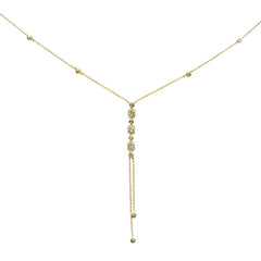 SPECIAL! .25ct G SI 14K Yellow Gold Diamond Drop Pendant Necklace 16" Long