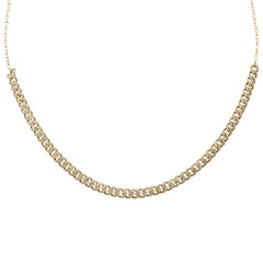 SPECIAL! .60ct G SI 14K Yellow Gold Diamond Cuban Chain with Extension Necklace 8" + 8" Extension