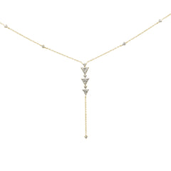 SPECIAL! .20ct G SI 14K Yellow Gold Diamond Drop Pendant Necklace 16+2"Ext Chain