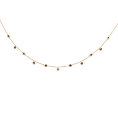 SPECIAL! .32ct 14K Yellow Gold Ruby Gemstones Pendant Necklace 18+2"Ext Chain