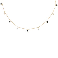 SPECIAL!1.21ct G SI 14K Yellow Gold Diamond & Blue Sapphire Gemstone Pendant Necklace 16+2" Long