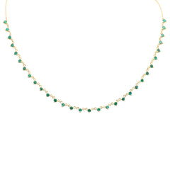 GEMSTONE   CLOSEOUT!   2.04ct G SI 14K Yellow Gold Emerald Gemstone Pendant Necklace 16+2" Long