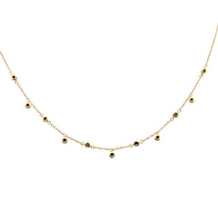 SPECIAL! .39ct G SI 14K Yellow Gold Ruby Gemstones Pendant Necklace 16+2" Ext Long