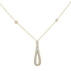 SPECIAL! .24ct G SI 14K Yellow Gold Diamond Pendant Necklace 16" + 2" Ext.