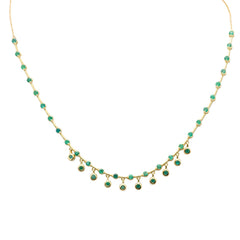 SPECIAL! 2.20ct G SI 14K Yellow Gold Emerald Pendant Necklace 16+ 2" Ext