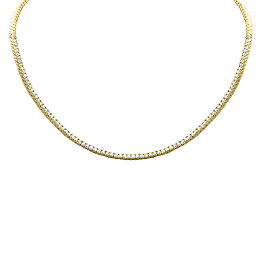 SPECIAL! 1.99ct G SI 14K Yellow Gold Diamond Tennis Necklace 14" + 2" Ext