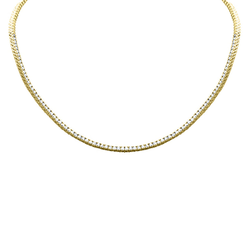 SPECIAL! 1.99ct G SI 14K Yellow Gold Diamond Tennis Necklace 14" + 2" Ext