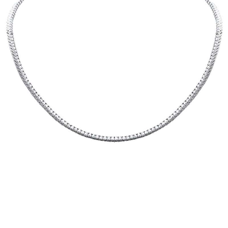 SPECIAL! 1.97ct G SI 14K White Gold Diamond Tennis Necklace 14" + 2" Ext