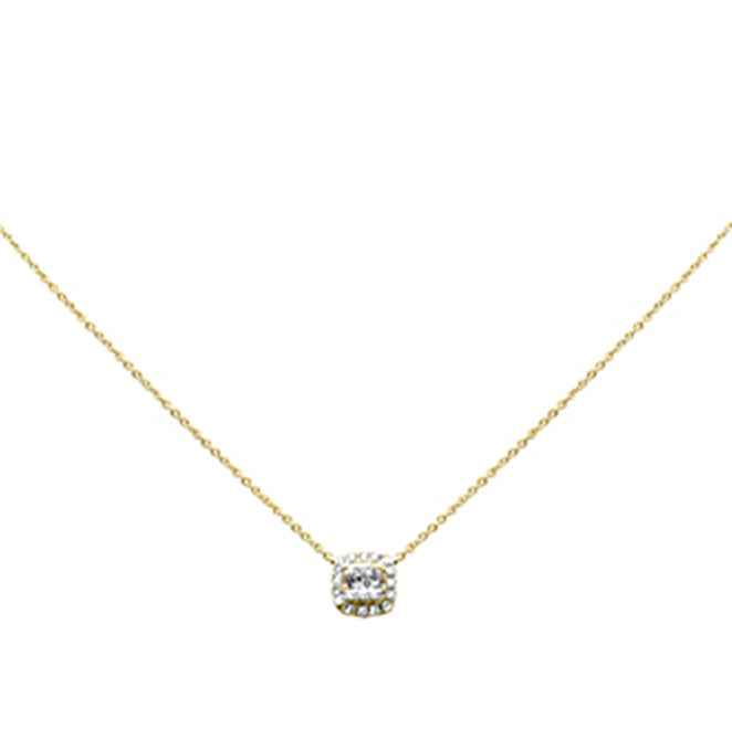 SPECIAL! .13ct G SI 14K Yellow Gold Diamond Pendant Necklace 16" + 2" Ext