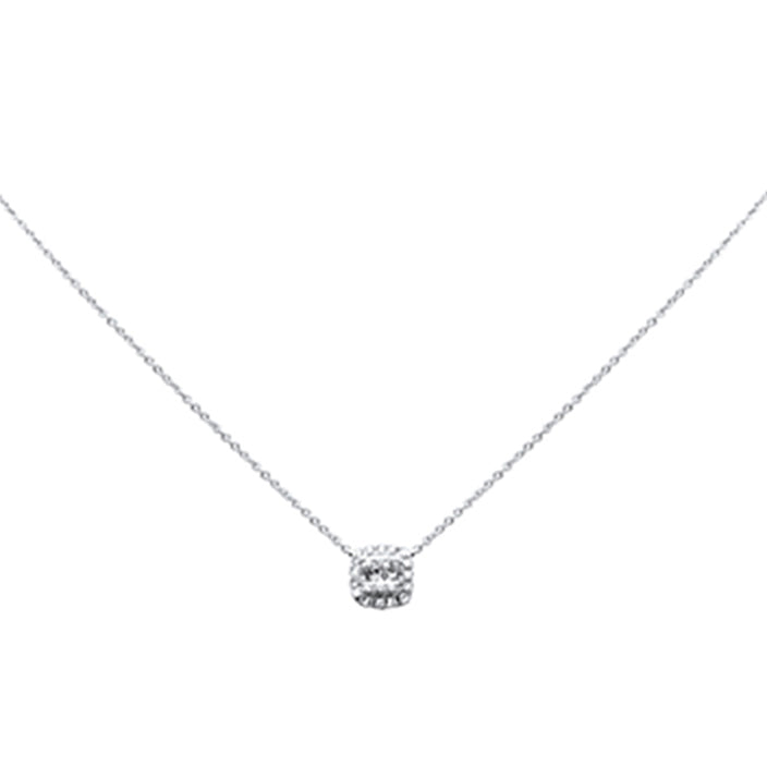 SPECIAL! .13ct G SI 14K White Gold Round Diamond Pendant Necklace 16" + 2" Ext