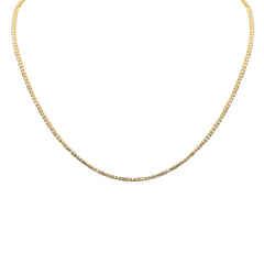 SPECIAL! 1.75ct  G SI 14K Yellow Gold Round Diamond Tennis Necklace 12+4" Ext