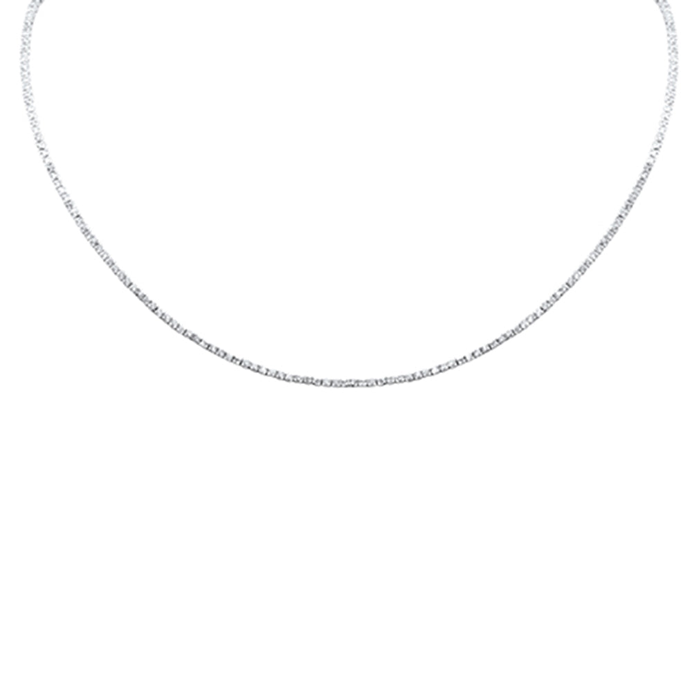 SPECIAL! 1.76ct G SI 14K White Gold Round Diamond Tennis Necklace 12+4" Ext