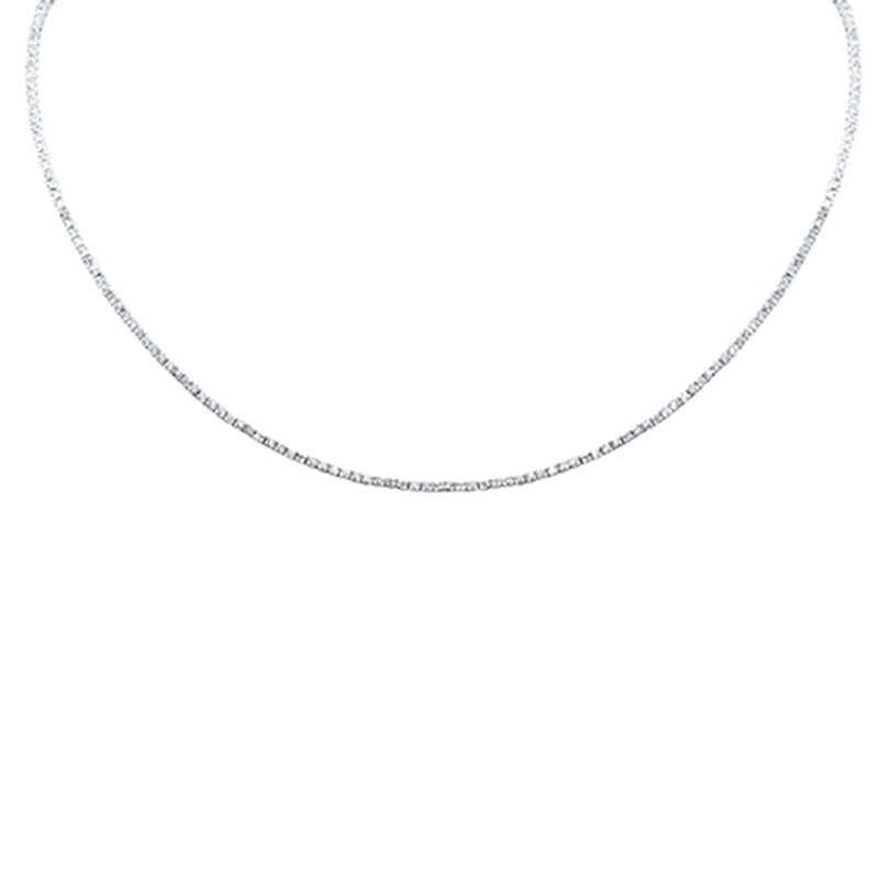 SPECIAL! 1.76ct G SI 14K White Gold Round Diamond Tennis Necklace 12+4" Ext