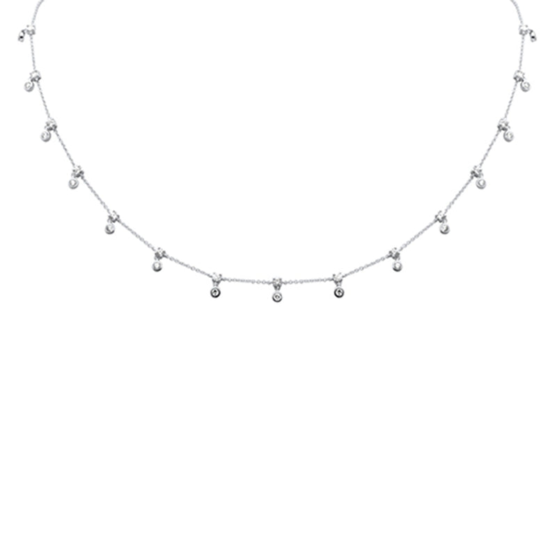 DIAMOND CLOSEOUT!  1.26ct G SI 14K White Gold Diamond Pendant Necklace 16+2" Ext