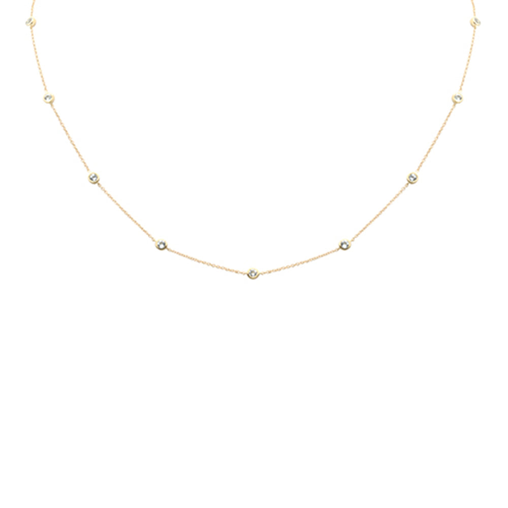 DIAMOND CLOSEOUT!  .59ct G SI 14K Yellow Gold  Aquamarine Gemstone Pendant Necklace 16 + 2" Ext