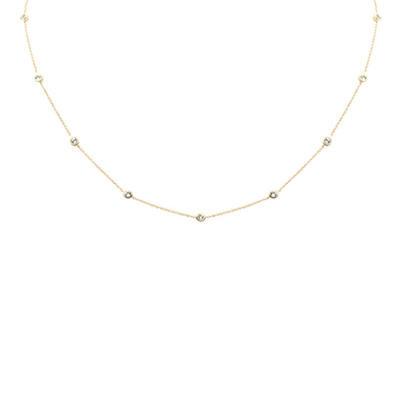DIAMOND CLOSEOUT!  .59ct G SI 14K Yellow Gold  Aquamarine Gemstone Pendant Necklace 16 + 2" Ext