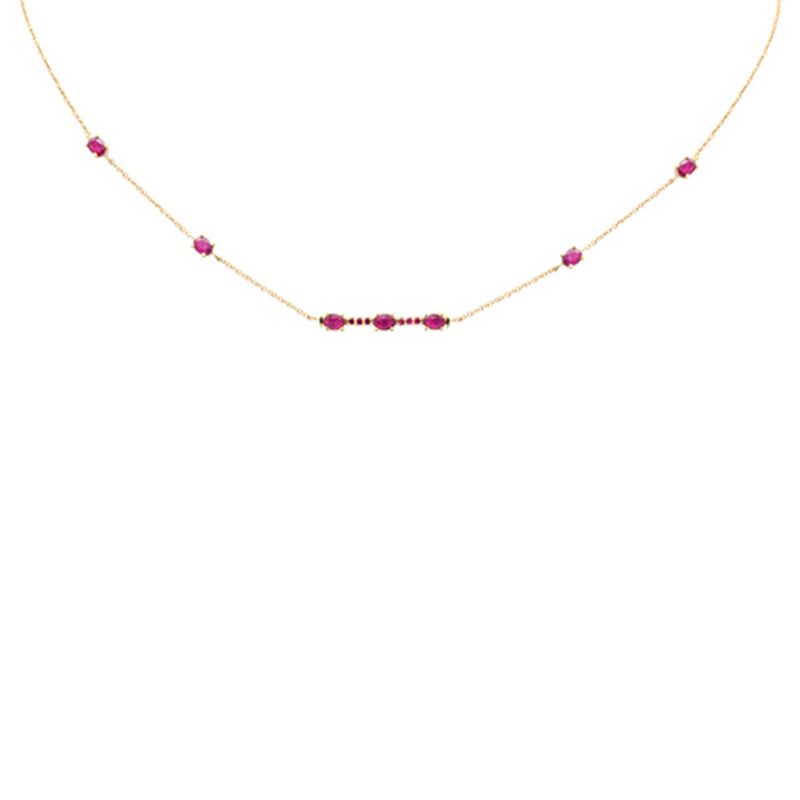 SPECIAL! 1.70ct G SI 14K Yellow Gold Ruby Gemstone Pendant Necklace 16+2" Ext