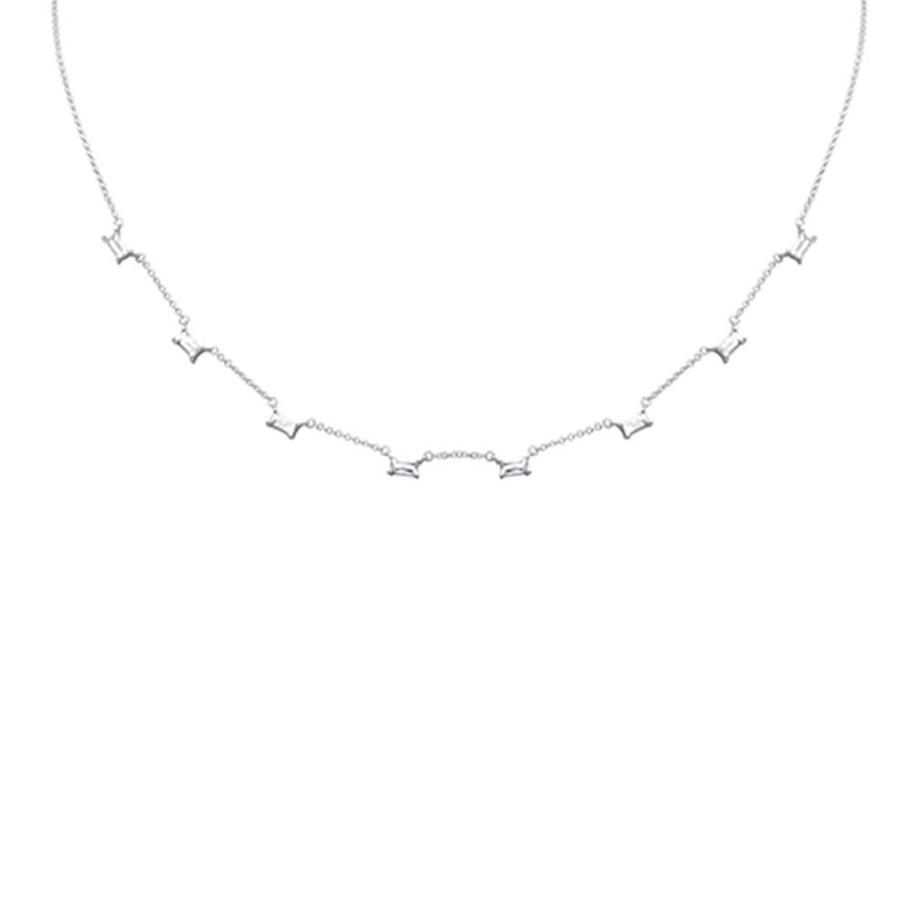SPECIAL! .40ct G SI 14K White Gold Aquamarine Pendant Necklace 16 + 2" Ext