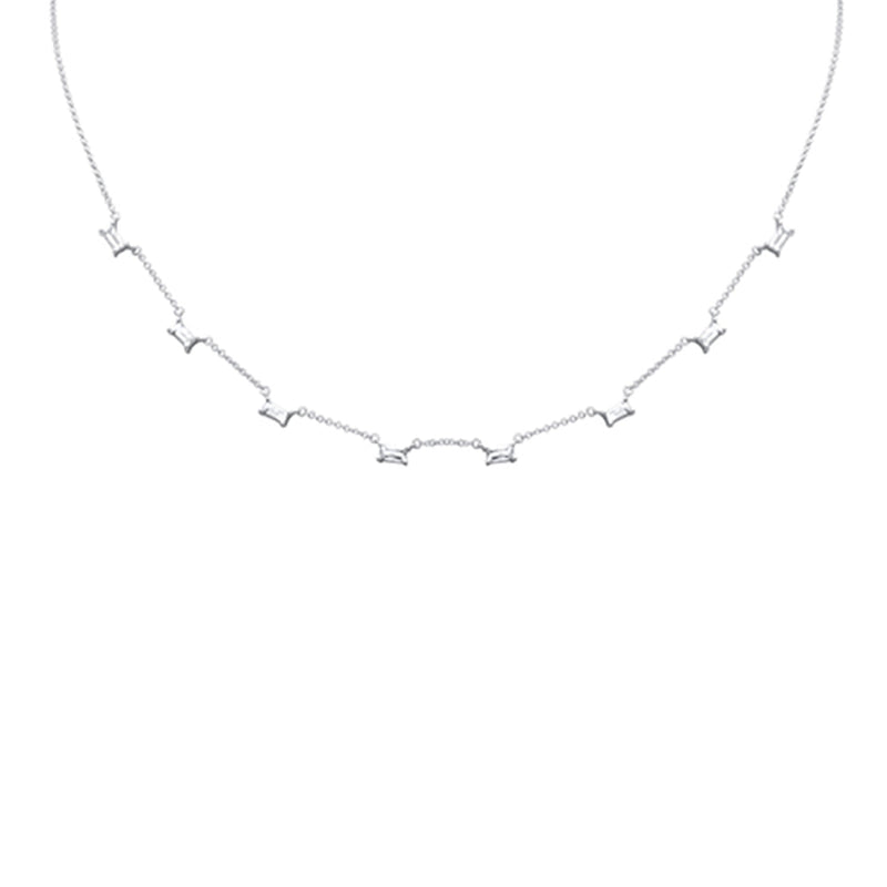 SPECIAL! .40ct G SI 14K White Gold Aquamarine Pendant Necklace 16 + 2" Ext
