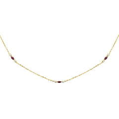 SPECIAL! .34ct G SI 14K Yellow Gold Diamond & Ruby Pendant Necklace 16 + 2" Ext
