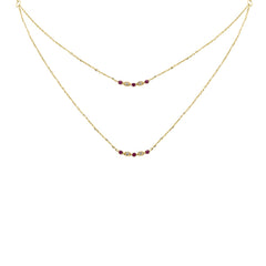 DIAMOND CLOSEOUT!  .25ct G SI 14K Yellow Gold Diamond & Ruby Pendant Necklace 16 + 2" Ext