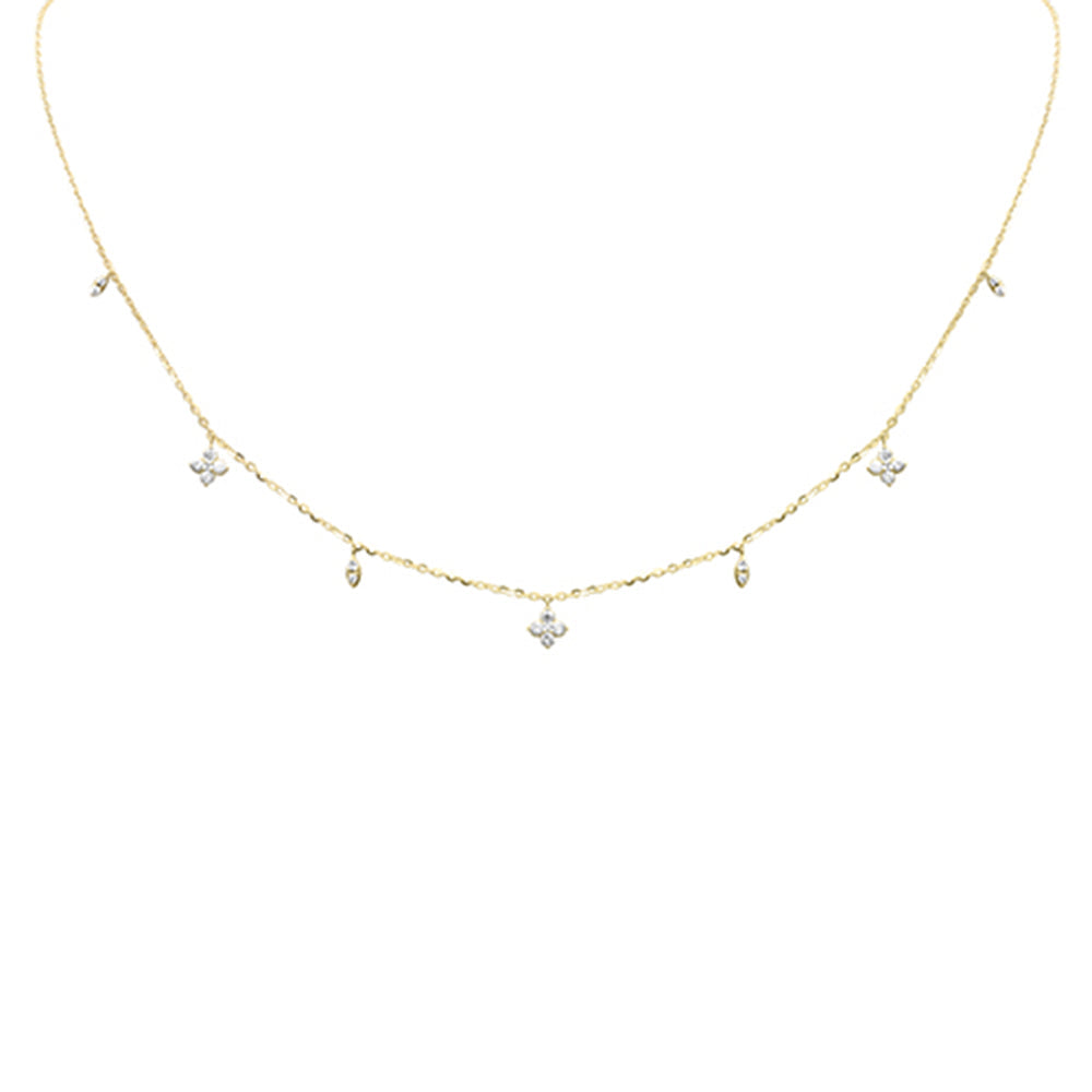 SPECIAL! .28ct G SI 14K Yellow Gold Diamond Pendant Necklace 16+2" Long