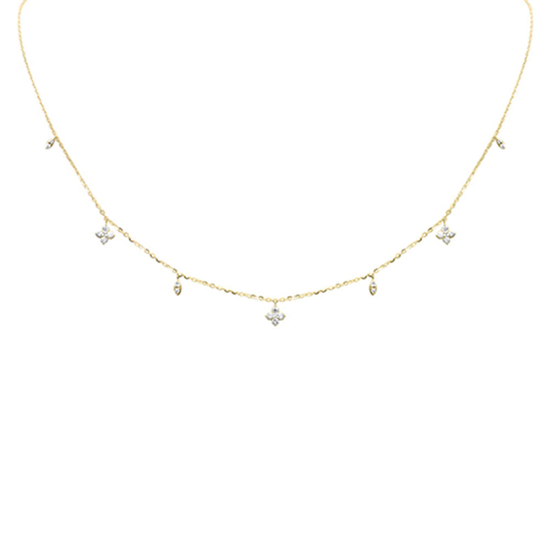 SPECIAL! .28ct G SI 14K Yellow Gold Diamond Pendant Necklace 16+2" Long