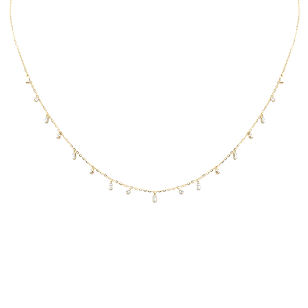 SPECIAL! .23ct G SI 14K Yellow Gold Diamond Pendant Necklace 16+2" Long