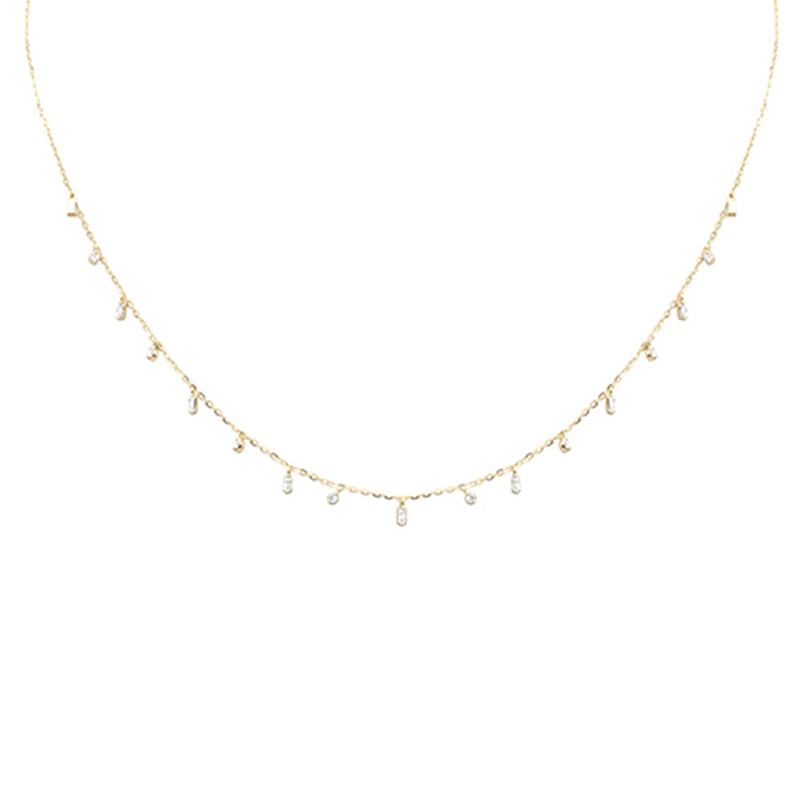 SPECIAL! .23ct G SI 14K Yellow Gold Diamond Pendant Necklace 16+2" Long
