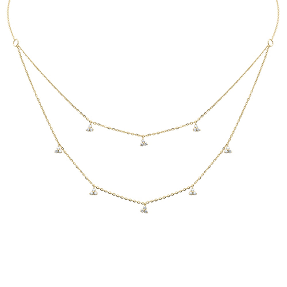 SPECIAL! .30ct G SI 14K Yellow Gold Diamond Pendant Necklace 16+2" Long