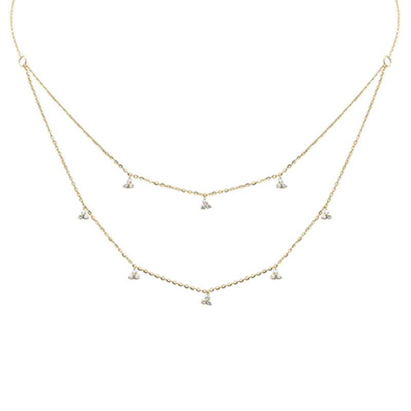 SPECIAL! .30ct G SI 14K Yellow Gold Diamond Pendant Necklace 16+2" Long