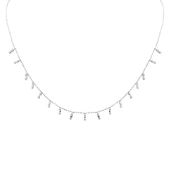 SPECIAL! .35ct G SI 14K White Gold Diamond Pendant Necklace 16+2" Long