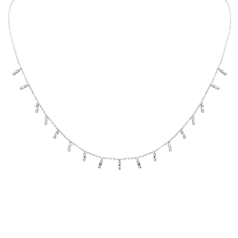 SPECIAL! .35ct G SI 14K White Gold Diamond Pendant Necklace 16+2" Long