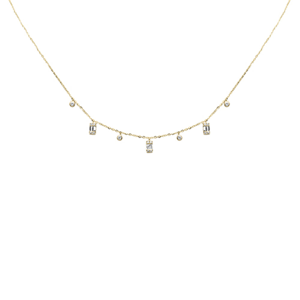 SPECIAL! .42ct G SI 14K Yellow Gold Diamond Pendant Necklace 16+2" Long