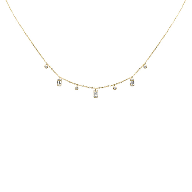 SPECIAL! .42ct G SI 14K Yellow Gold Diamond Pendant Necklace 16+2" Long