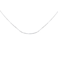.12ct G SI 14K White Gold Diamond Pendant Necklace 14+2" Long