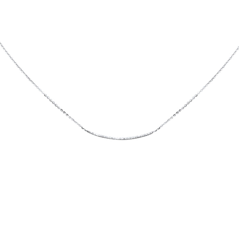 .12ct G SI 14K White Gold Diamond Pendant Necklace 14+2" Long
