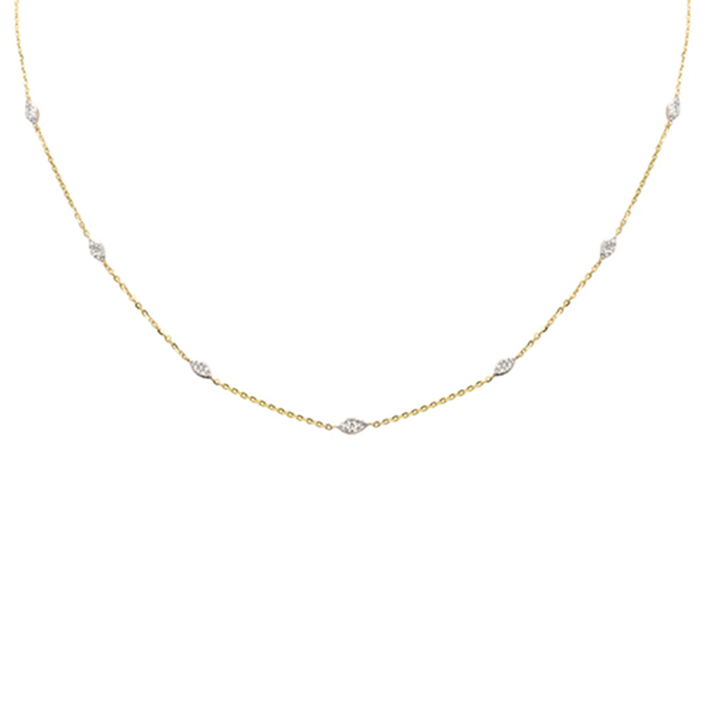 SPECIAL! .31ct G SI 14K Yellow Gold Diamond Pendant Necklace 16+2" Long