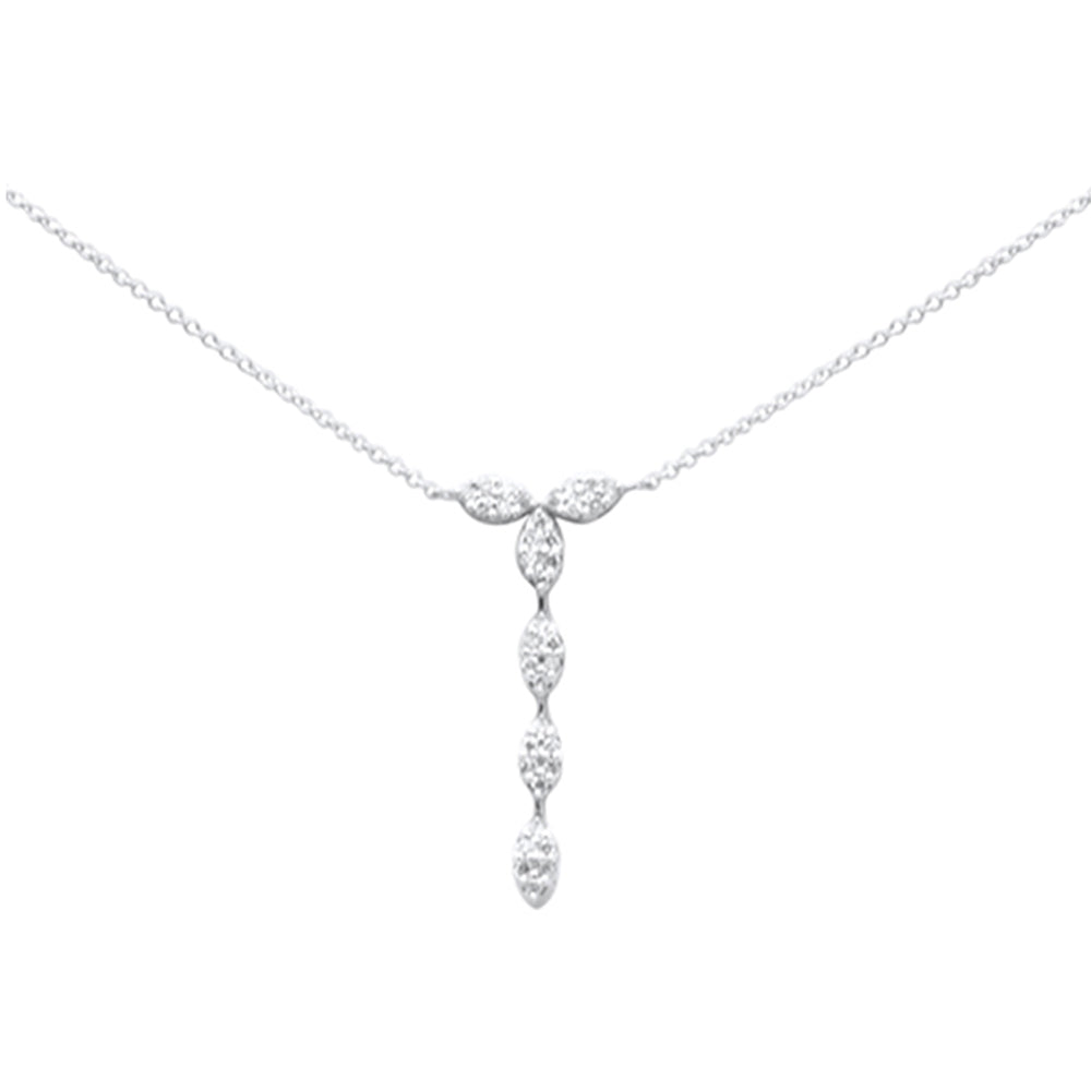 DIAMOND  CLOSEOUT!  .25ct G SI 14K White Gold Diamond Pendant Necklace 16 + 2" Ext