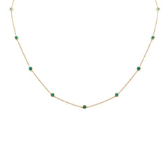 SPECIAL! .62ct G SI 14K Yellow Gold Green Emerald Gemstone Pendant Necklace 16 + 2" Ext