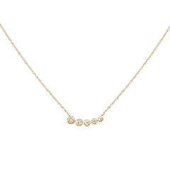 .32ct G SI 14K Yellow Gold Diamond Pendant Necklace 18" Long