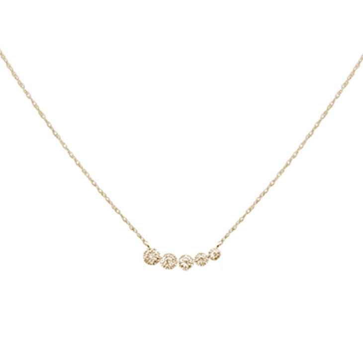.32ct G SI 14K Yellow Gold Diamond Pendant Necklace 18" Long