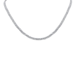 SPECIAL!5.83ct G SI 14K White Gold Marquise Diamond Leaf Style Tennis Necklace 18" Long