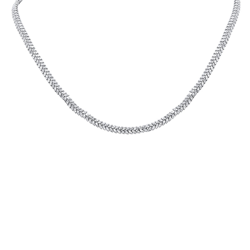 SPECIAL!5.83ct G SI 14K White Gold Marquise Diamond Leaf Style Tennis Necklace 18" Long