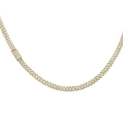SPECIAL! 6mm 5.02ct G SI 14K Yellow Gold Diamond Square Cuban Necklace 22" Long